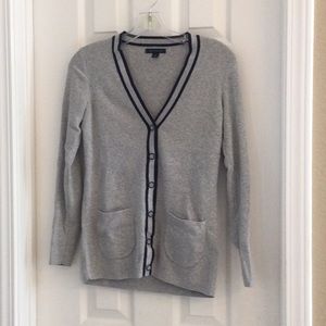 Tommy Hilfiger Gray/Navy Cardigan